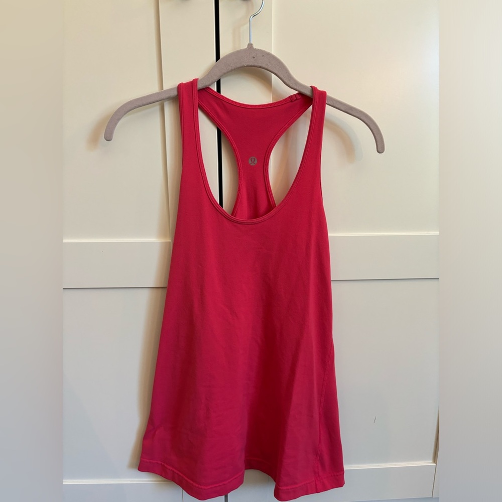 Lululemon Nulu tank watermelon pink size 10